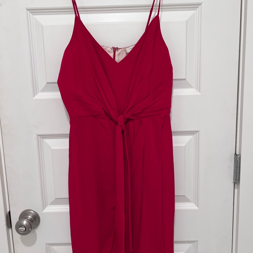 Lavender Brown Red Spaghetti Strap Sundress